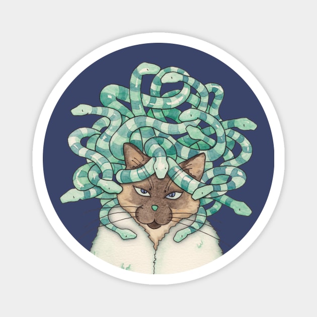 Medusa Cat Magnet by Timone